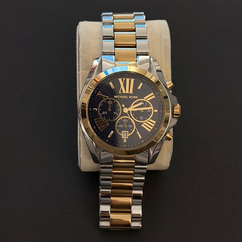 Michael Kors Gold and Silver Chronograph Watch